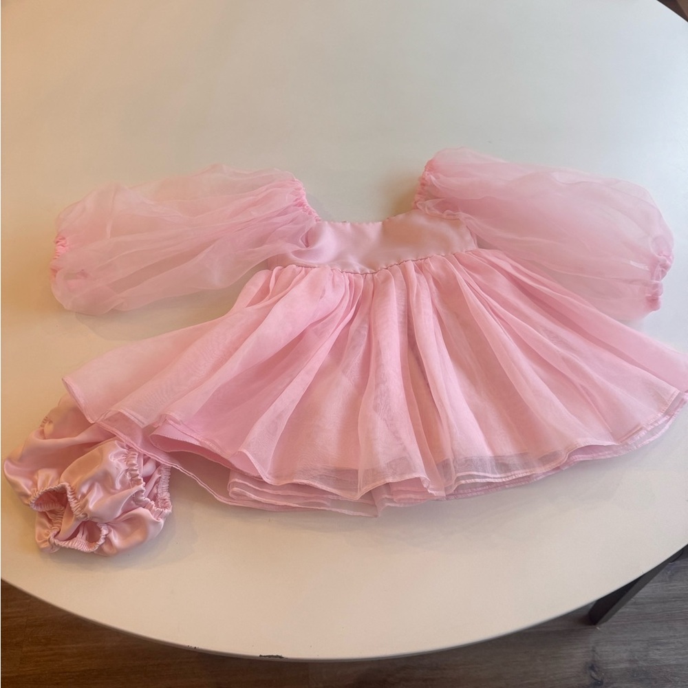 Pink Tulle 4T dress with matching bloomers